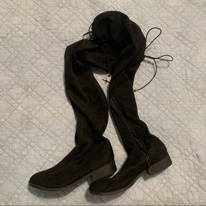 3/$10 lace up over the knee boots